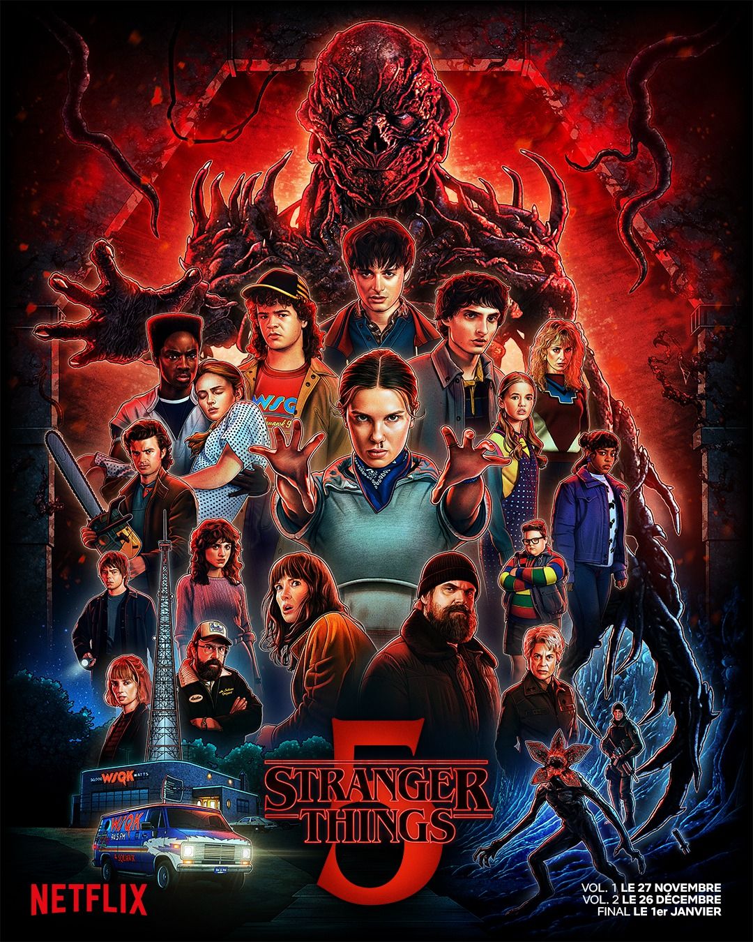 La saison 5 de « Stranger Things », le début de la fin à partir d'aujourd'hui.